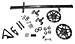 FRONT AXLE KIT, comes complete with direct mount front hubs, spindles, steering arms,king pins, chrome moly chrome axle and brake caliper brackets