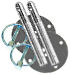 A-1 RACING PRODUCTS 25129 DUAL HOOD PIN KIT
