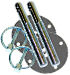 A-1 RACING PRODUCTS 25135 DUAL HOOD PIN KIT