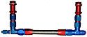 A1PFL100 DUAL FEED HOLLEY FUEL LOG