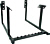 ENGINE CRADEL, SMALL BLOCK CHEVY/BIG BLOCK CHEVY, Store or transport extra engines safely and easily. Made of square tubing with black powder coated finish. Easily disassembled for storage. Grade 5 hardware included. Provisions are included for wheels. Wh