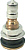 TIRE VALVE STEM, BRASS, Brass bolt-in valve stem resists cutting during contact.