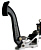 FLOOR MOUNT SINGLE MASTER CYLINDER CLUTCH PEDAL OR BRAKE PEDAL , 6:1 RATIO