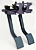 REVERSE SWING MOUNT TRIPLE MASTER CYLINDER CLUTCH AND BRAKE PEDAL WITH BALANCE BAR PEDAL,6.25:1 RATIO